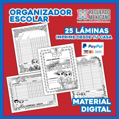 Organizador escolar Mexicano